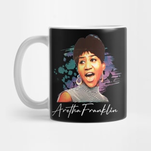 Groovin' to Franklin's Hits Retro Music Tee Mug